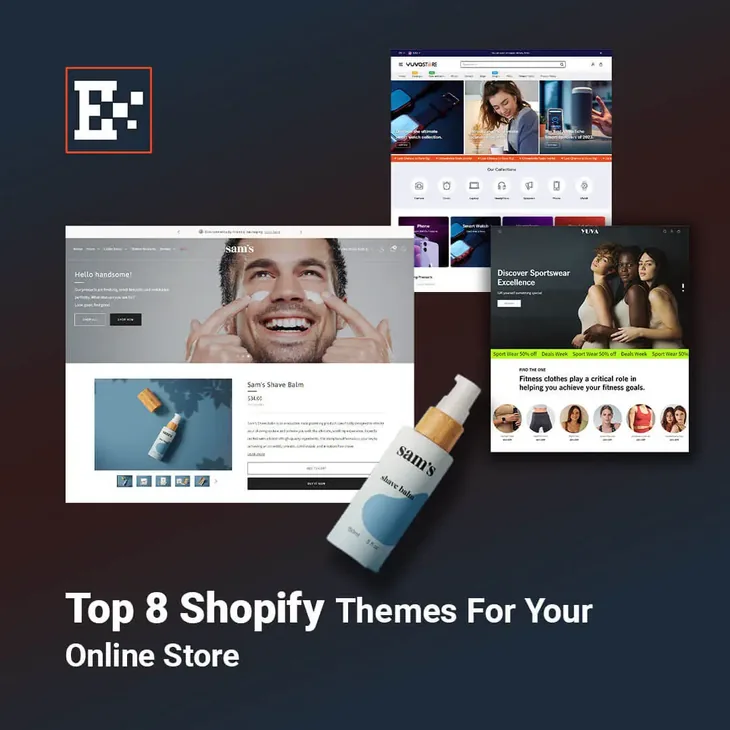 Several Shopify storefront layouts compared side by side